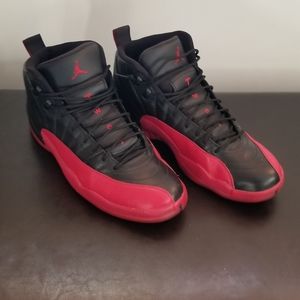 Air Jordan retro bred 12's. (Flu game)